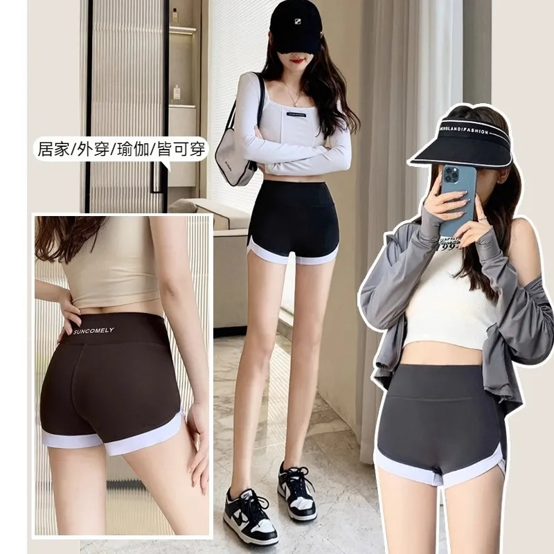 【熱銷10萬+件】【科技涼感纖維】【買二贈三】撞色拼接瘦身瑜伽褲，無痕高腰提臀，一條=提臀褲+塑形褲+防走光褲，居家/外穿/瑜珈皆可穿，3D提臀，貼合身型曲線，收腹塑型不掉襠，天生冰感布料，親膚透氣，夏天直接愛上！